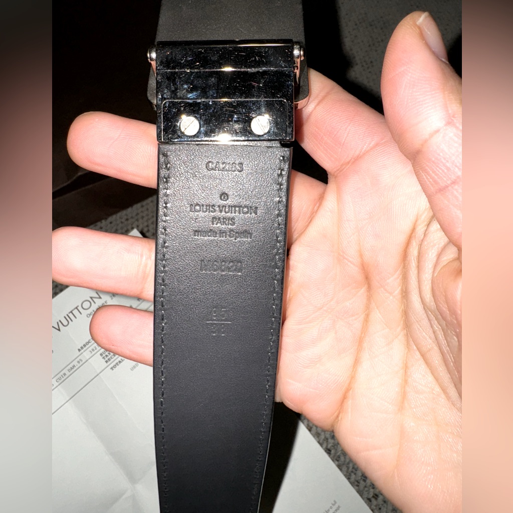 Authentic Louis Vuitton Inventeur Reversible Belt